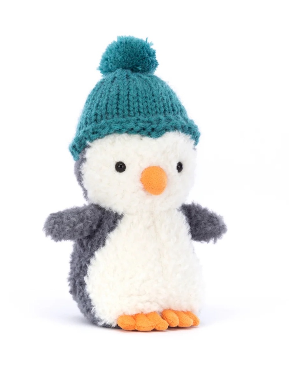 Jellycat Wee Winter Penguin w/ Teal Blue Hat 6" Plush